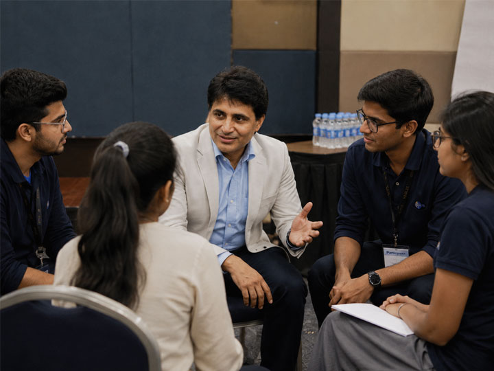 Small group mentoring session